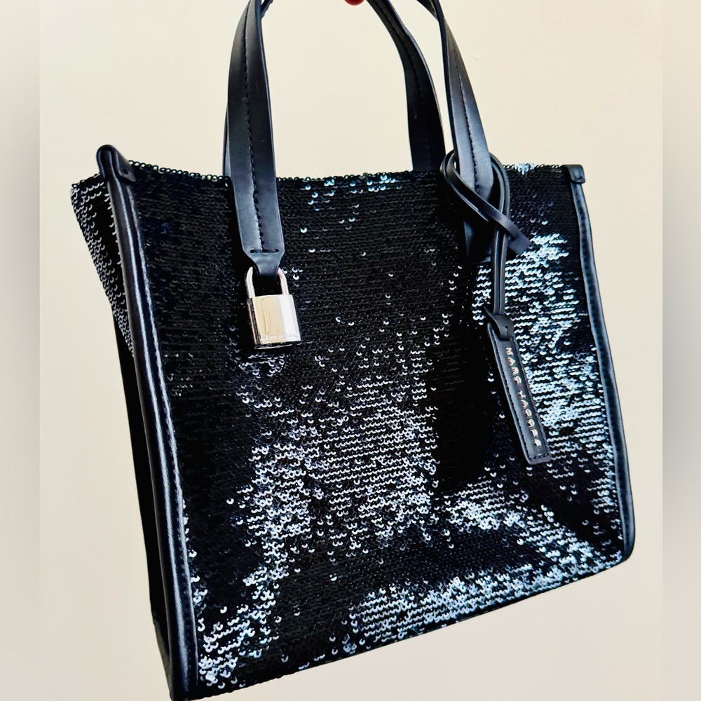 Marc Jacobs Sequin Mini Grind Crossbody Tote Bag NWOT